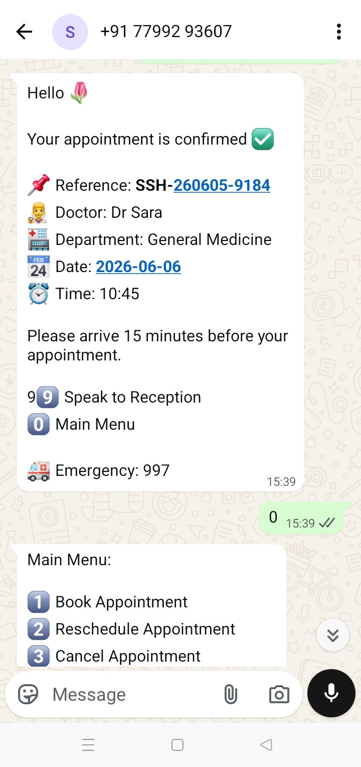 WhatsApp Confirmation